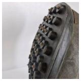 BNB Wear Black Winter Boots with Studded Soles Ice Cleats