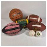 Lot of Assorted Sports Balls and Jump Rope