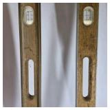Lot of Assorted Levels and Wooden T-Square