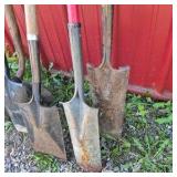 Lot of Assorted Shovels and Spades