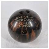 Lot of 2 Bowling Balls with Rolling Bowling Bag