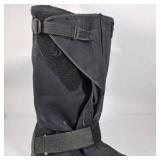 BNB Wear Black Winter Boots with Studded Soles Ice Cleats