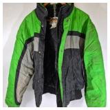 Riders Choice Green Black Gray Winter Jacket Size Large