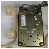 2 Beige Push Button Telephones