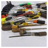 Lot of Assorted Screwdrivers and Hand Tools