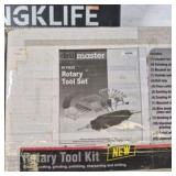 Lot of Rotary Tool Accessories, Charging Cables, and Small Electronics Parts