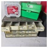 Lot of Assorted Tool Boxes, Hardware Organizer, and Storage Cases