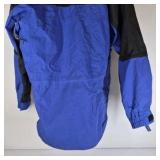 River’s End Blue and Black Hooded Jacket Size S