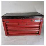 Lot of 2 Metal Tool Boxes with Assorted Hand Tools