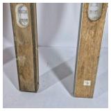 Lot of Assorted Levels and Wooden T-Square