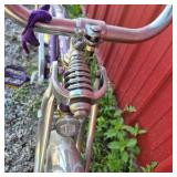 Purple Porta Cruiser Bicycle with Banana Seat