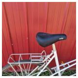 Vintage White Tandem Road Bicycle with Drop Handlebars