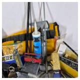 Lot of Assorted Household Repair Tools, Hardware, and Shop Supplies