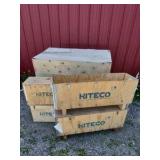 Lot of Hiteco Wooden Shipping Crates