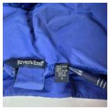 River’s End Blue and Black Hooded Jacket Size S
