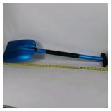 Blue Metal Snow Shovel and Ice Fishing Skimmer