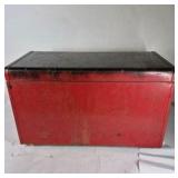 Lot of 2 Metal Tool Boxes with Assorted Hand Tools