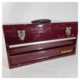 Lot of 2 Metal Tool Boxes with Assorted Hand Tools