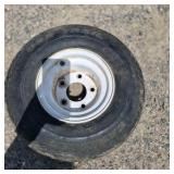 Lot of 3 Trailer Tires and Wheels