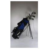 Wilson Blue Black Stand Golf Bag with Clubs