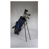 Wilson Blue Black Stand Golf Bag with Clubs