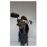 Wilson Blue Black Stand Golf Bag with Clubs