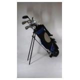 Wilson Blue Black Stand Golf Bag with Clubs