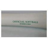Lot of Louisville Quest Softball Bat, Gloves, Helmets, and Gear Bag