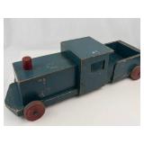 Vintage Wooden Toy Train Set With 4 Pieces
