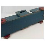 Vintage Wooden Toy Train Set With 4 Pieces