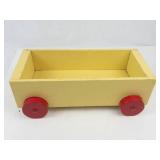 Vintage Wooden Toy Train Set With 4 Pieces