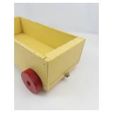Vintage Wooden Toy Train Set With 4 Pieces
