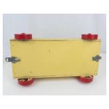 Vintage Wooden Toy Train Set With 4 Pieces