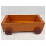 Vintage Wooden Toy Train Set With 4 Pieces