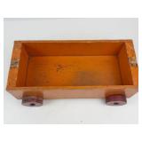 Vintage Wooden Toy Train Set With 4 Pieces