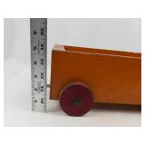 Vintage Wooden Toy Train Set With 4 Pieces