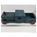 Vintage Wooden Toy Train Set With 4 Pieces