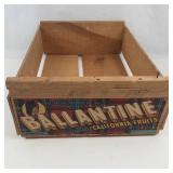 Vintage Ballantine California Fruits Wooden Crate