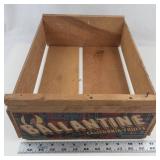 Vintage Ballantine California Fruits Wooden Crate