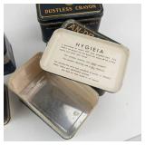 Vintage Crayon Tin Mixed Lot - Dovercliff, Hygieia, An-Du-Septic & Amaco