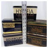 Vintage Crayon Tin Mixed Lot - Dovercliff, Hygieia, An-Du-Septic & Amaco