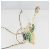 Ceramic Butterfly Wall Sconce With Corded Socket