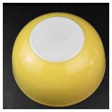 Vintage Pyrex Primary Color Yellow Nesting Mixing Bowls Set of 2