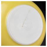 Vintage Pyrex Primary Color Yellow Nesting Mixing Bowls Set of 2