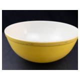 Vintage Pyrex Primary Color Yellow Nesting Mixing Bowls Set of 2