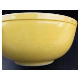 Vintage Pyrex Primary Color Yellow Nesting Mixing Bowls Set of 2