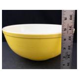Vintage Pyrex Primary Color Yellow Nesting Mixing Bowls Set of 2
