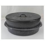 Vintage Graniteware Nesco Roaster Pan With Lid