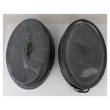 Vintage Graniteware Nesco Roaster Pan With Lid