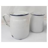 Vintage Enamelware Pieces Set of 3